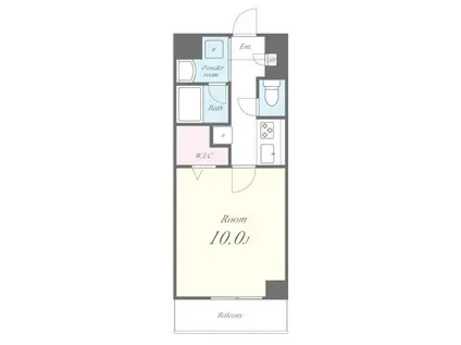 JOYEUX(1K/3階)の間取り写真