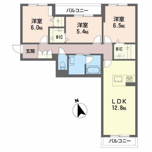 ARANDANO(3LDK/3階)の間取り写真