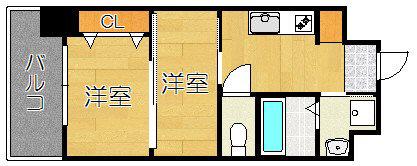 NO.122 ETERNITY NISSEKI STREET(2K/2階)の間取り写真