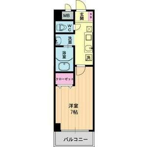 フルール須磨(1K/1階)の間取り写真