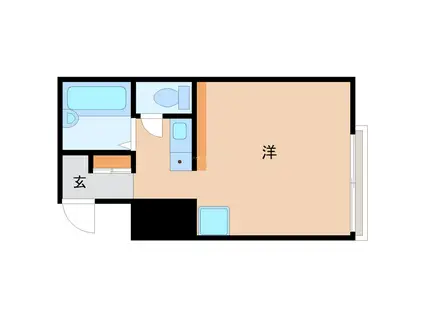 ハイムプロミネンス今津(ワンルーム/3階)の間取り写真