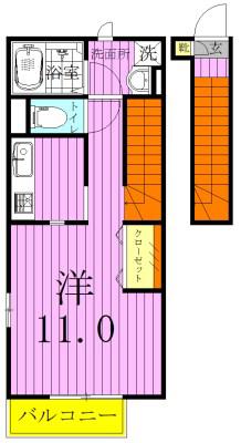 東武伊勢崎線 堀切駅 徒歩4分 2階建 築12年(ワンルーム/2階)の間取り写真