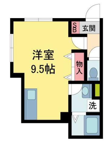 SOLEIL(ワンルーム/1階)の間取り写真