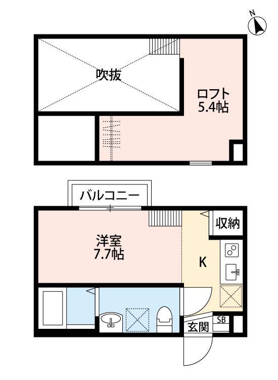ルミエール(ワンルーム/1階)の間取り写真