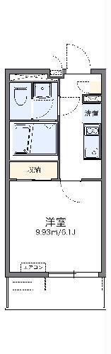 レオネクスト日新大阪(1K/2階)の間取り写真