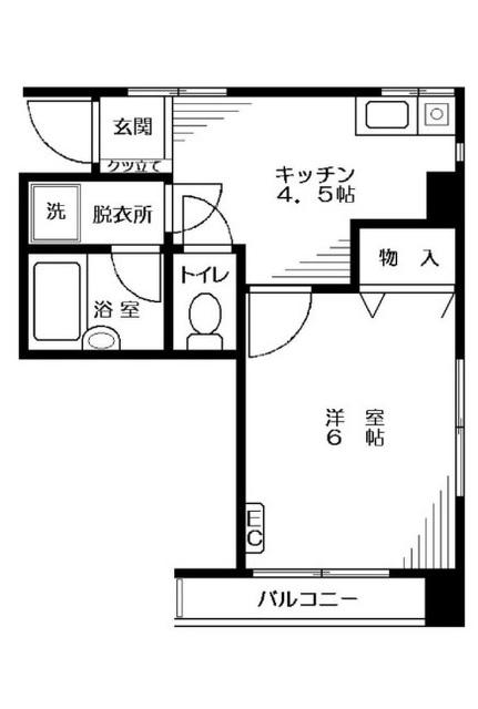 アーバニティハイムIII(1K/3階)の間取り写真