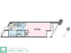 ドゥーエ学芸大学(ワンルーム/2階)の間取り写真