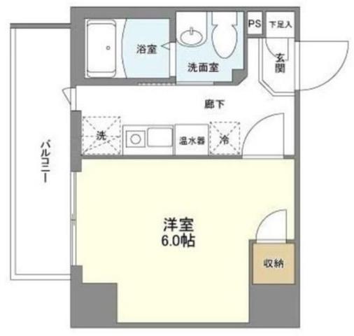 アクシーズグランデ浦和東仲町S(1K/9階)の間取り写真