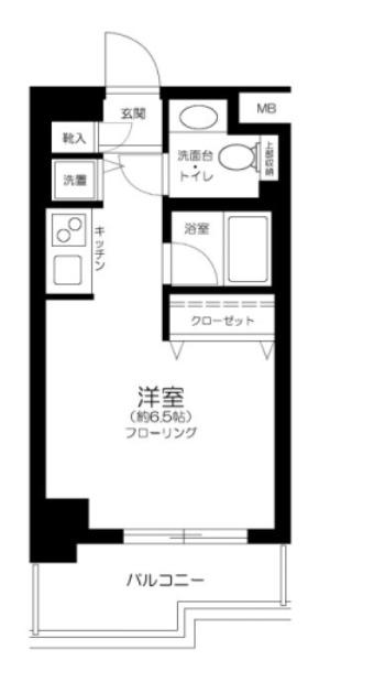 シテリオ渋谷松濤(ワンルーム/3階)の間取り写真