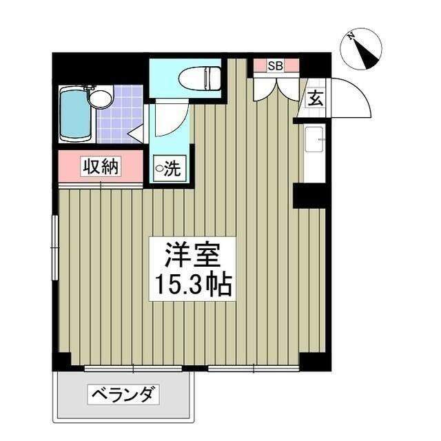KOシティ5(ワンルーム/3階)の間取り写真
