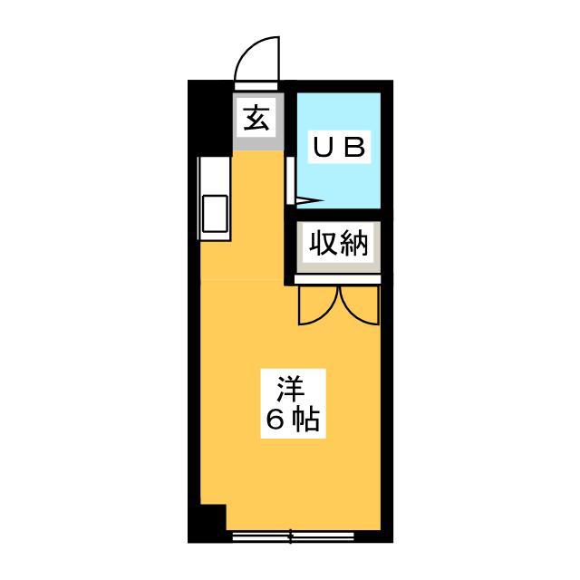 小山ハイツ2(ワンルーム/3階)の間取り写真
