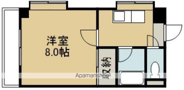 柳丸コーポ南棟(1K/6階)の間取り写真