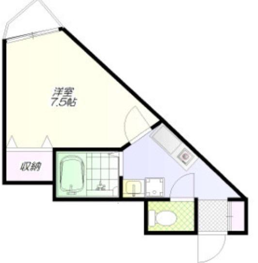 アルビオン田端(1K/5階)の間取り写真