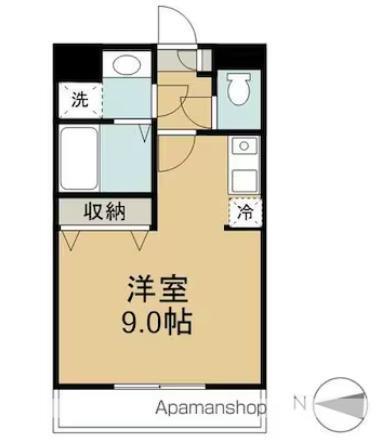 ニューライフ宮崎I(ワンルーム/5階)の間取り写真