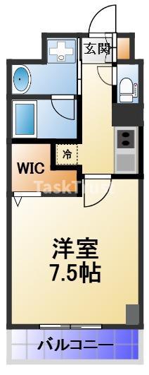 レクシア新梅田DUO(1K/6階)の間取り写真