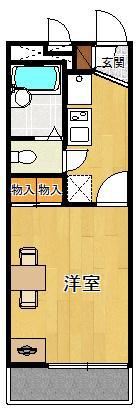 レオパレス甲子園CITY(1K/3階)の間取り写真