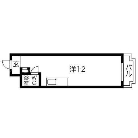 チサンマンション札幌第11(ワンルーム/8階)の間取り写真