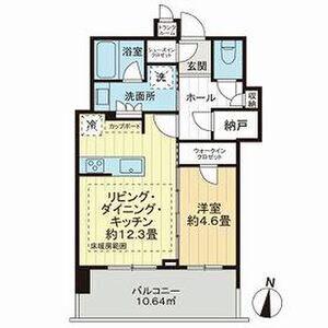 タワー・ザ・ファースト名古屋伏見(1LDK/9階)の間取り写真