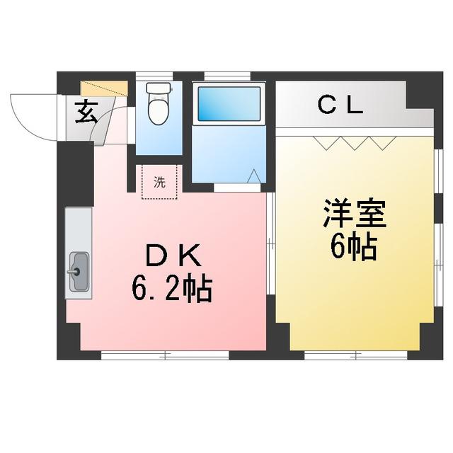 S・Tマンション(ワンルーム/1階)の間取り写真