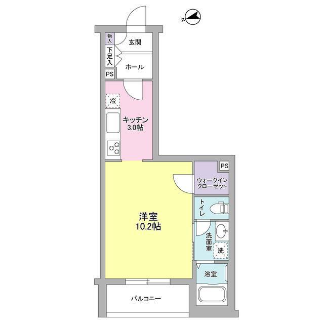 プレジオ桜丘(1K/3階)の間取り写真