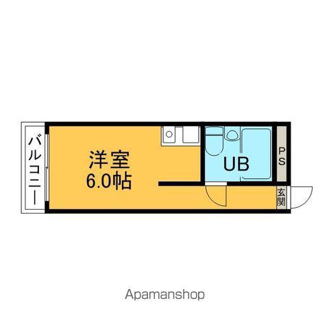 ピュアプレイス(1K/2階)の間取り写真