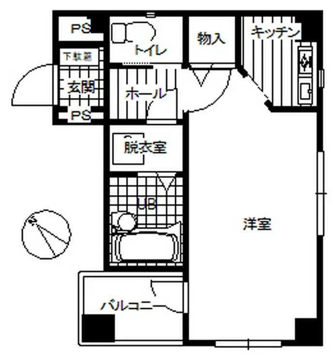 茅ヶ崎サザンビル 3階階 間取り