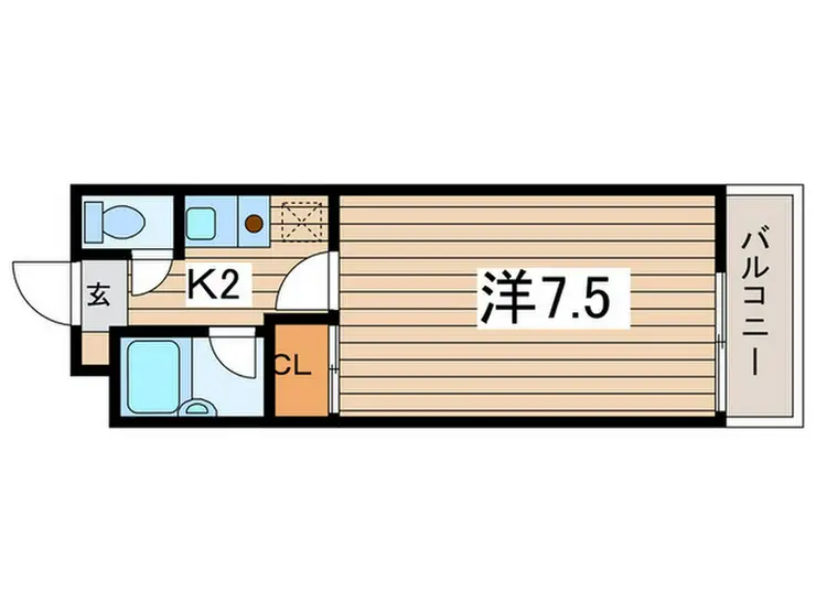 ホワイト林間 2階階 間取り