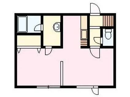 リチネス東光(1LDK/1階)の間取り写真