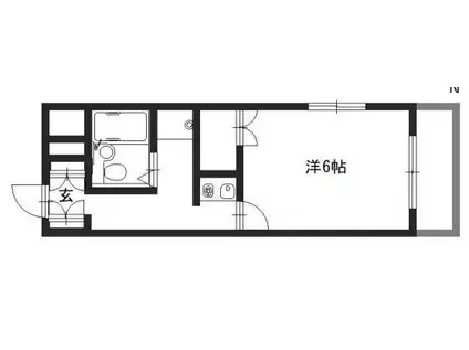 レジデンス姫路ウエスト(1K/3階)の間取り写真