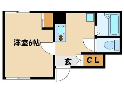 レオネクストARAKI(1K/1階)の間取り写真