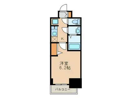 アステリ鶴舞テーセラ(1K/14階)の間取り写真