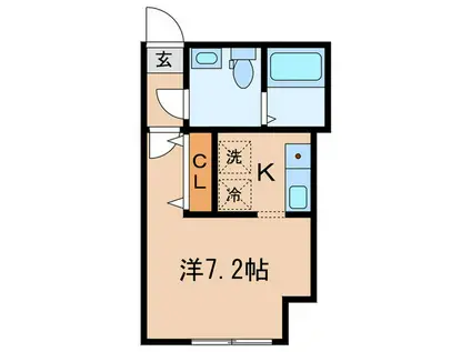 MODUROL要町II(1K/2階)の間取り写真