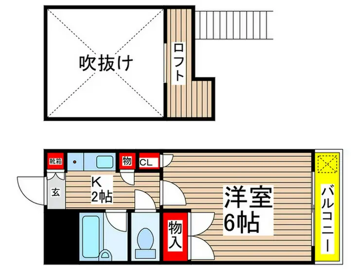 ジュネパレス幕張本郷 3階階 間取り