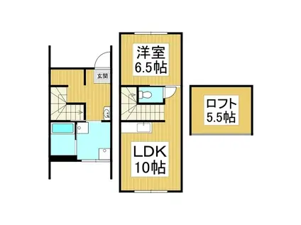MURAIレジデンス(1LDK/1階)の間取り写真