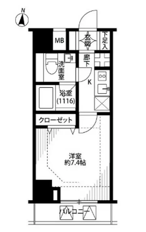 プレール・ドゥーク木場駅前 7階階 間取り