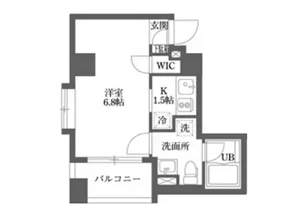 ムーブメンツ西早稲田(1K/3階)の間取り写真