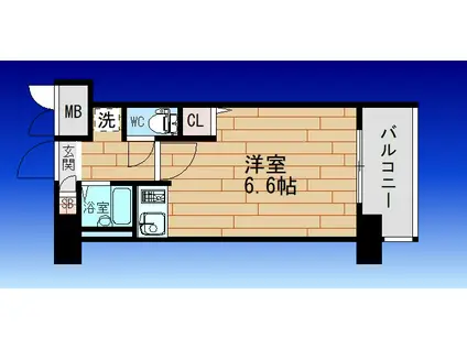 L-FLORA此花(1K/3階)の間取り写真