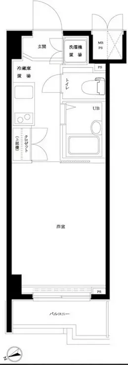 ルーブル早稲田 4階階 間取り