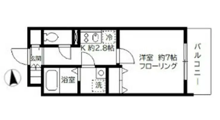 SKガーデン亀戸 7階階 間取り