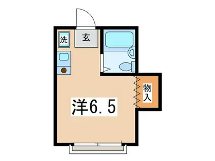 プレミールさがみ野(ワンルーム/1階)の間取り写真