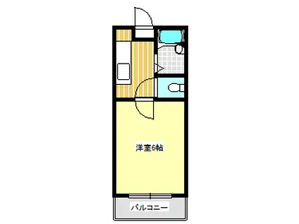 A-STYLE備前4(1K/2階)の間取り写真