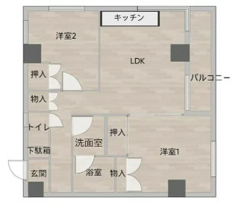 シルバーパレス白金台 4階階 間取り