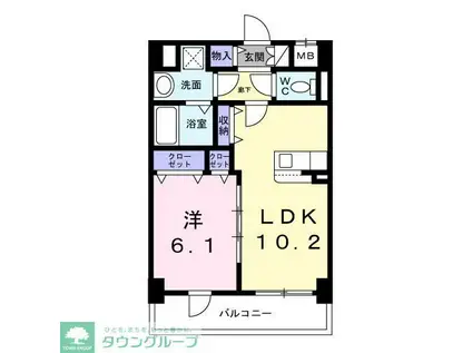 スリールステラ(1LDK/3階)の間取り写真