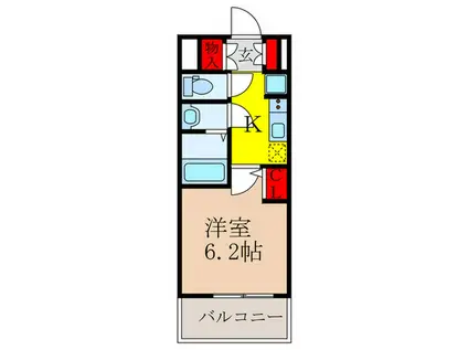 エステムコート新大阪XIIIニスタ(1K/8階)の間取り写真