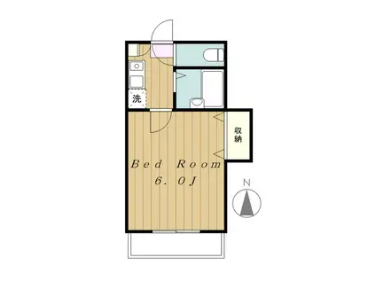 セレンディップ(1K/3階)の間取り写真