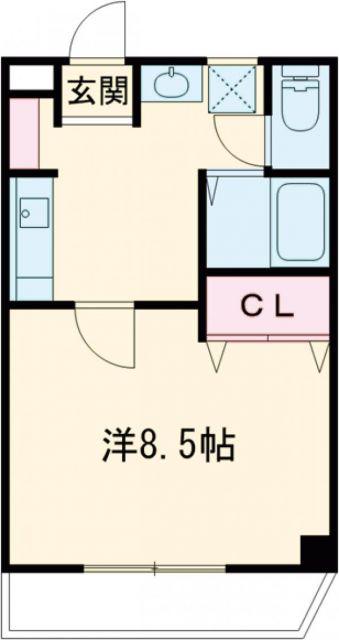 SAKURA(1DK/2階)の間取り写真