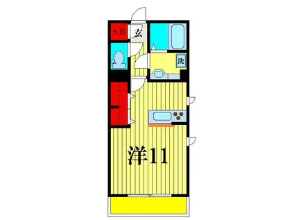 トワ・グレース柏の葉(ワンルーム/3階)の間取り写真