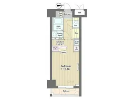 トーク西池袋ウェルフォート(1K/2階)の間取り写真