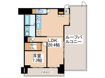 リーラ横浜川和町(1LDK/9階)の間取り写真