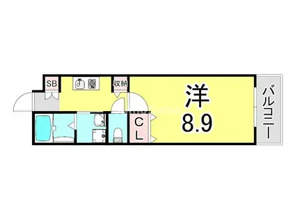 カーサ大塚(1K/1階)の間取り写真